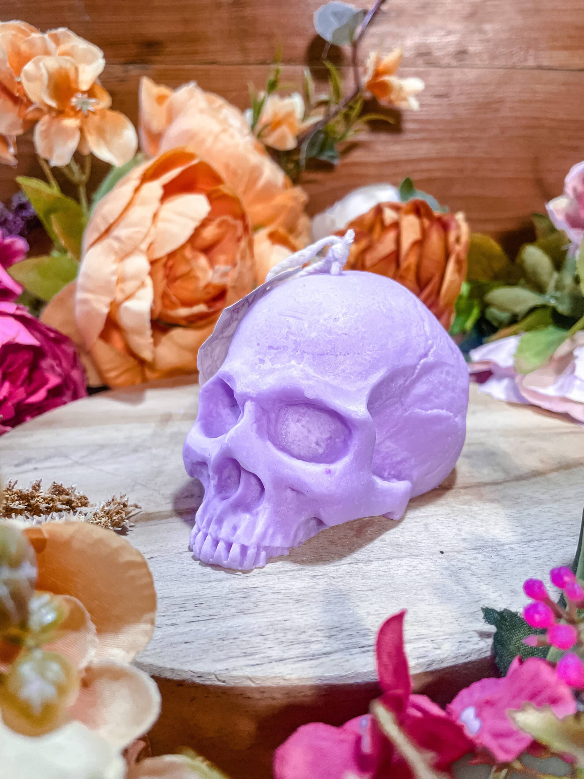 Bougie Calavera violet
