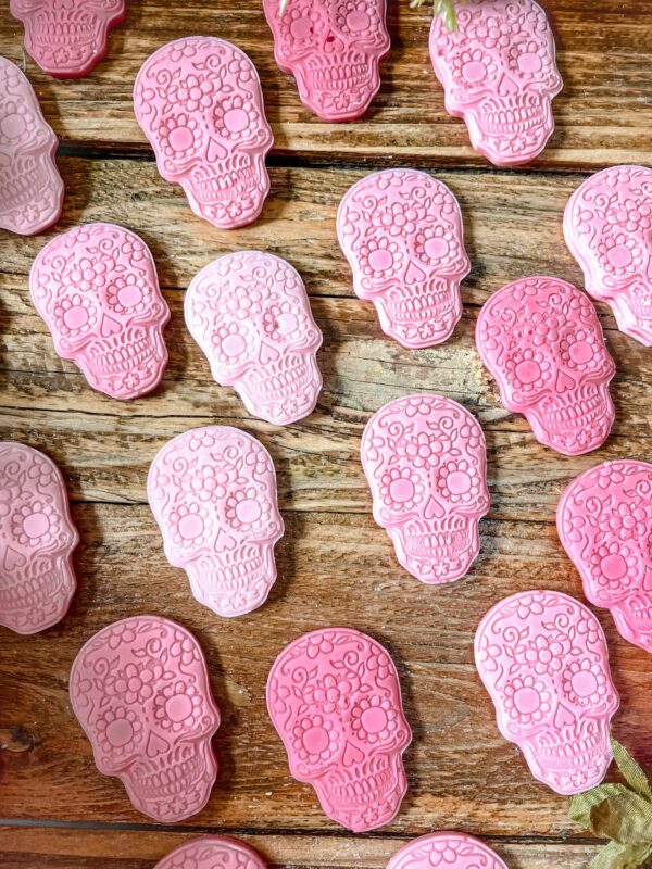 Fondant-Calavera-Rose