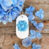 Diffuseur suspendu gerbera bleue