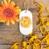 Diffuseur suspendu gerbera jaune