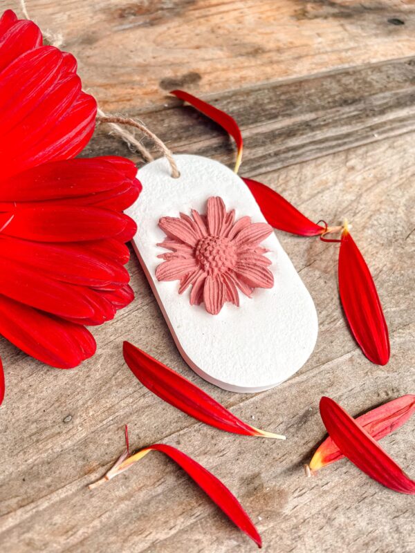 Diffuseur suspendu gerbera terracota