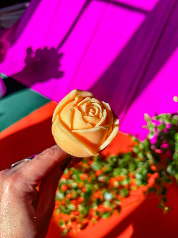 Bouquet de bougies fleur rose