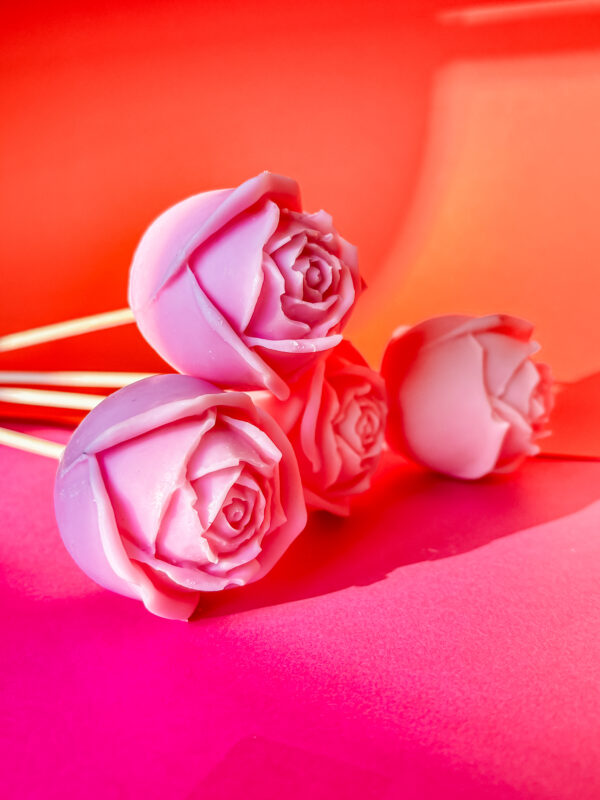 rose bougie en cire