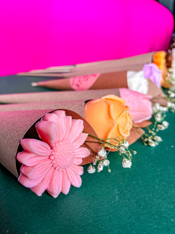 fleur bougie en cire